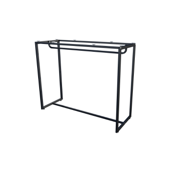 Balc�o Estilo Industrial com Arara Preto Fosco para Loja