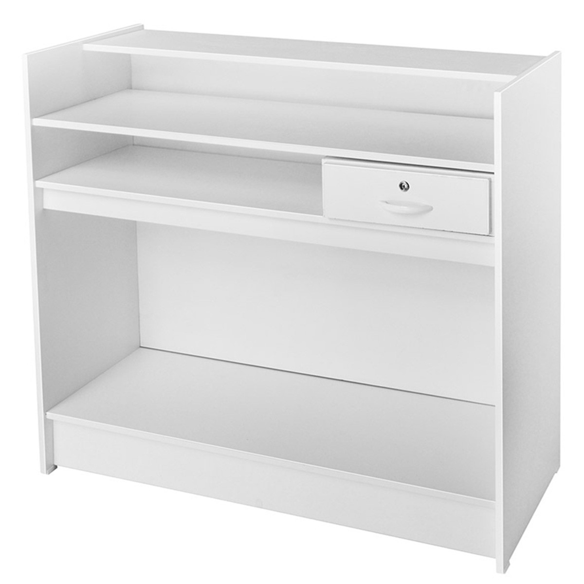 Balcão Caixa G Com Gaveta para loja de MDF 1.20M