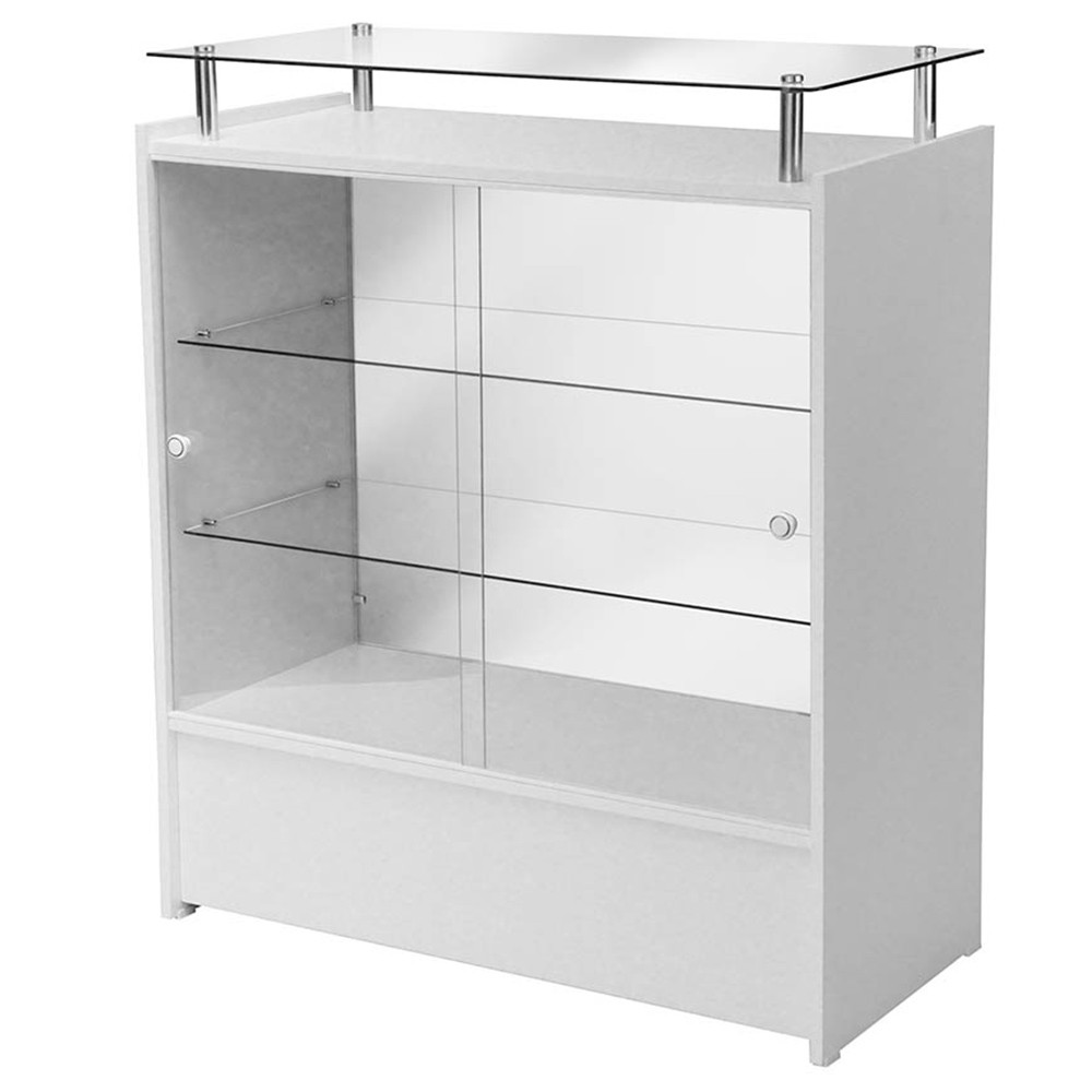 Balcão Expositor Vitrine Luxo Com Portas para Loja em MDF