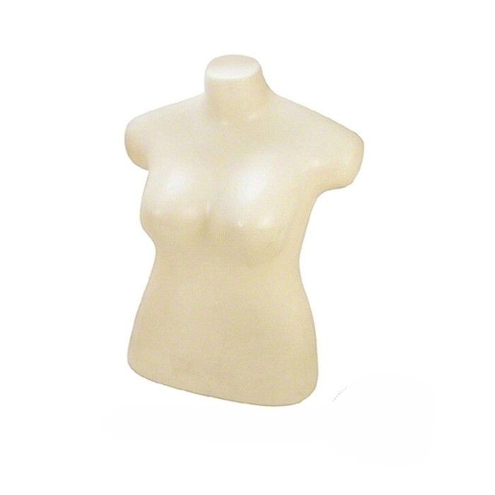 Busto Expositor Feminino Plus Size Bege
