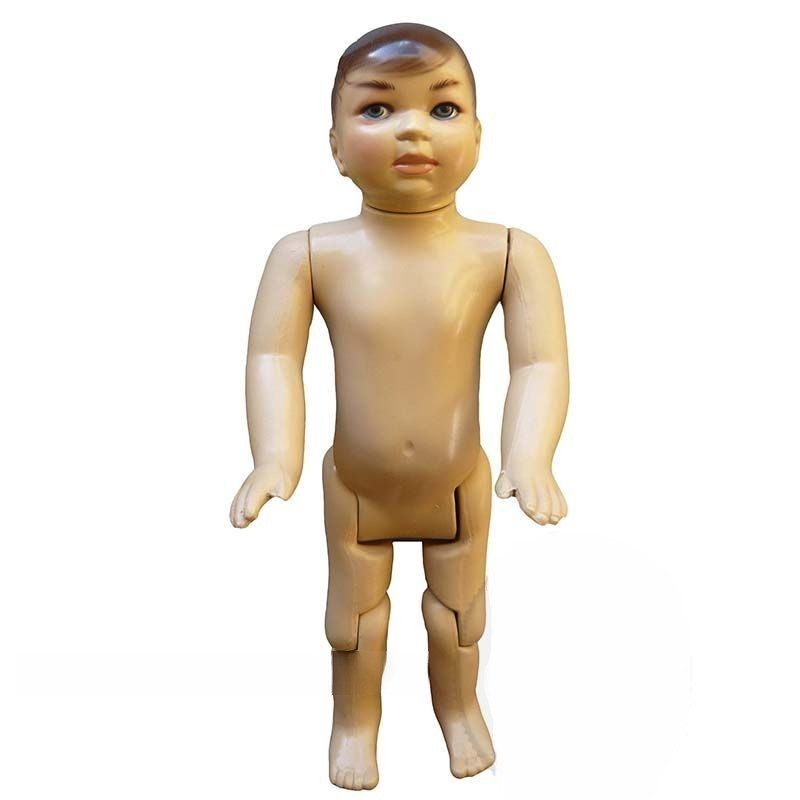 Manequim Bebê de Plástico Unissex Articulado Bege