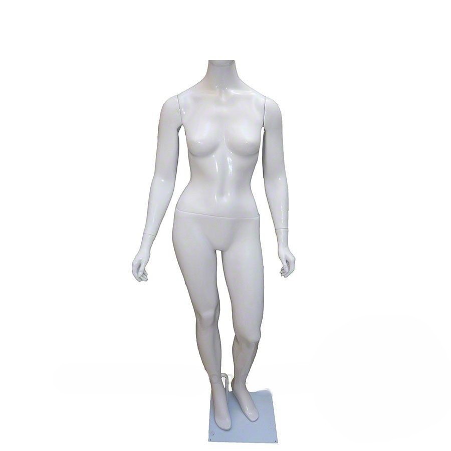 Manequim De Fibra Feminino Sem Cabeça Branco (Sem Base)