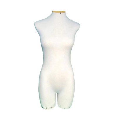 Manequim Forrado Busto de Costura Feminino Bege Meia Perna