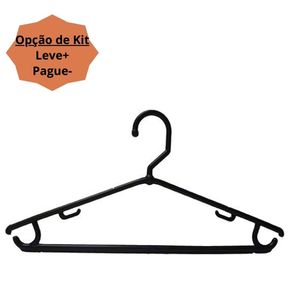 Cabide Cavado Fixo Preto