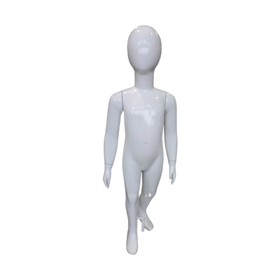 Manequim de Fibra Infantil Unissex com Pose Branco (sem base)