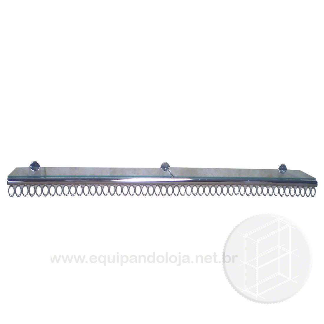 Arara Renova Linear Cromada 2.00 M (Sem Vidro)