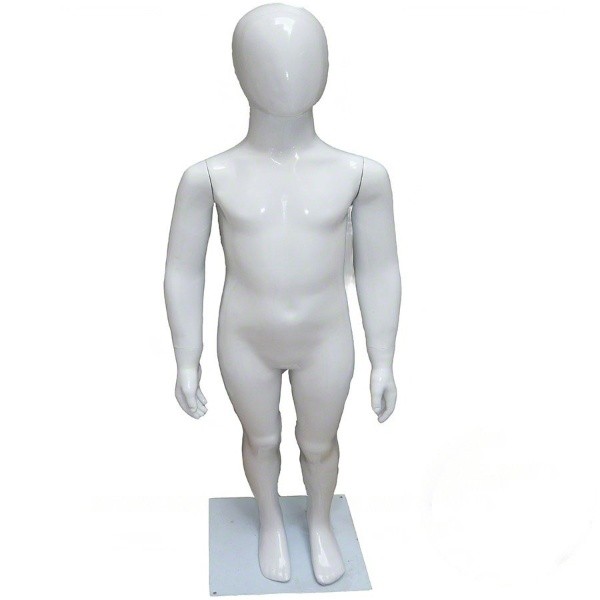 Manequim Infantil De Fibra Unissex Branco (Sem Base)