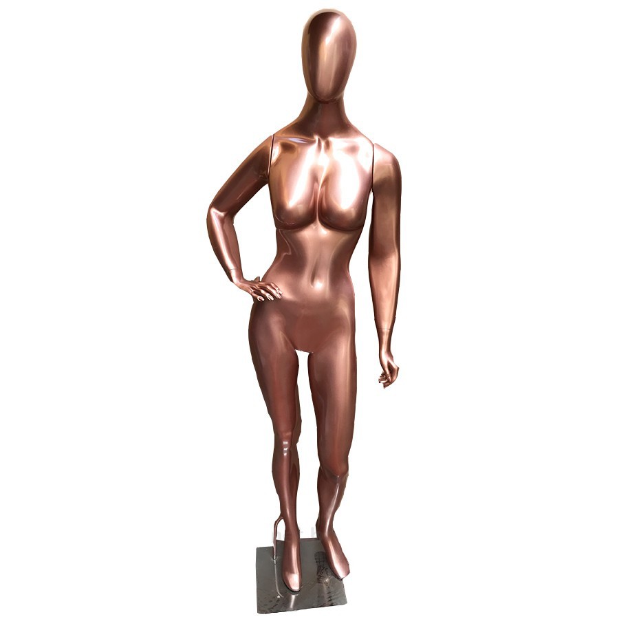 Manequim De Fibra Feminino Com Pose Rosé (Sem Base)