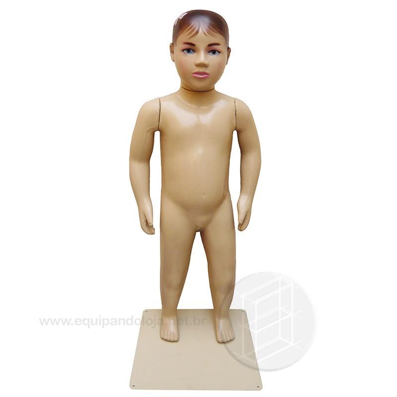 Manequim Bebê de Plástico Feminino Bege (Sem Base)
