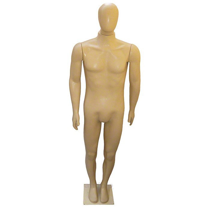 Manequim De Plástico Masculino Cabeça De Ovo (Sem Base)
